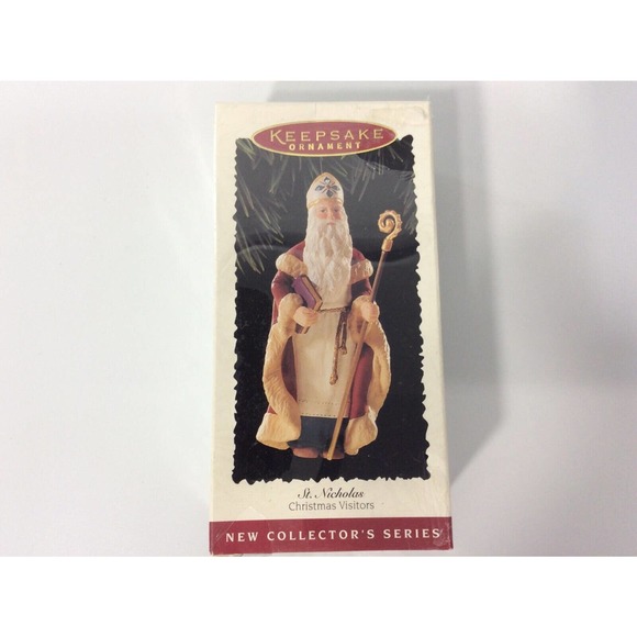 Hallmark Keepsake Ornament St. Nicholas #1 in Christmas Visitors Series 1995 - Picture 1 of 5
